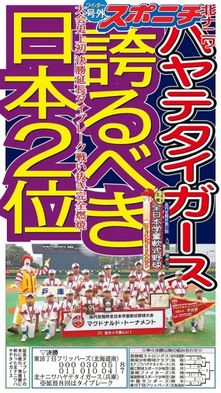 高円宮賜杯第37回全日本学童軟式野球大会 マクドナルド・トーナメント